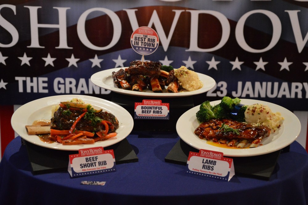 3 Delectable Ribs on display, before the winner was announced. 