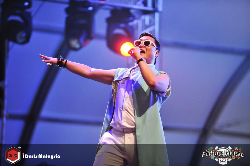 Performing "Champion", another rather catchy tune. 