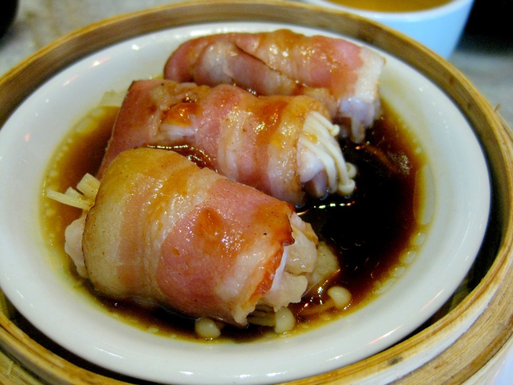 Enoki Mushroom wrapped in Bacon