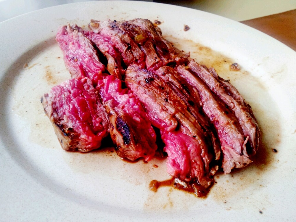 Perfectly cooked steak (for me at least)