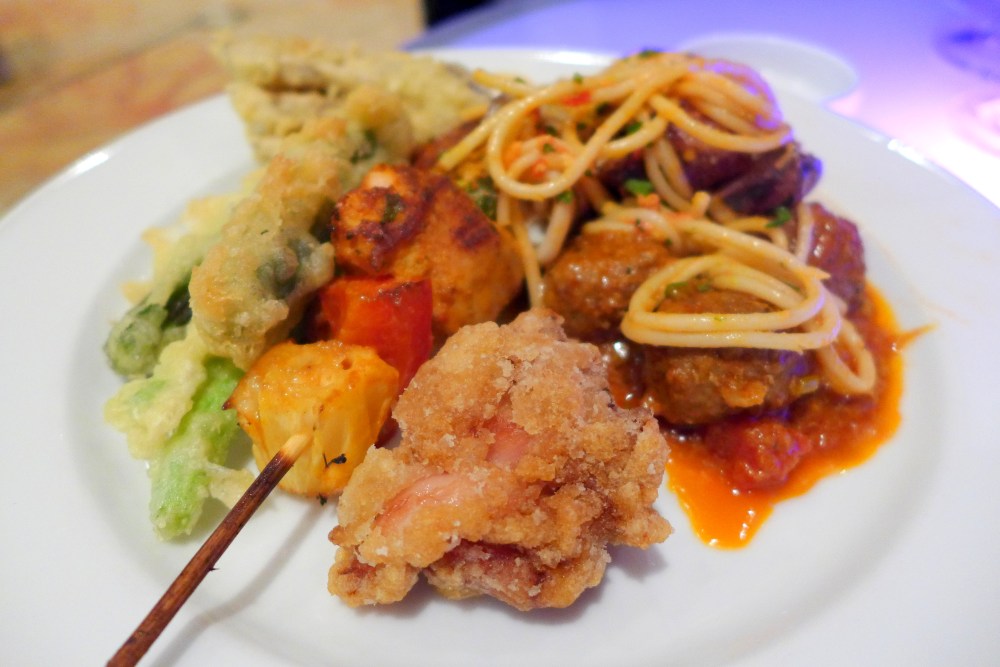 My messy but delicious plate of food.