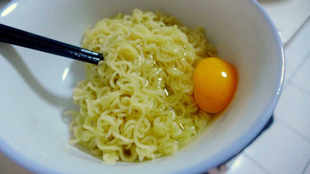 Forget about mixing it with a fork, do it the Chinese way!