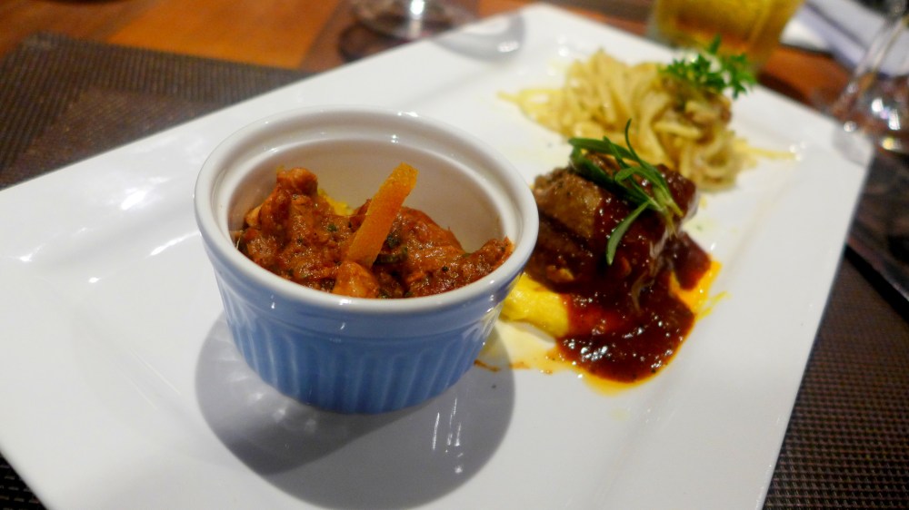 Slow Cooked Lamb with buttered couscous on tasting plate (RM40 for full size)