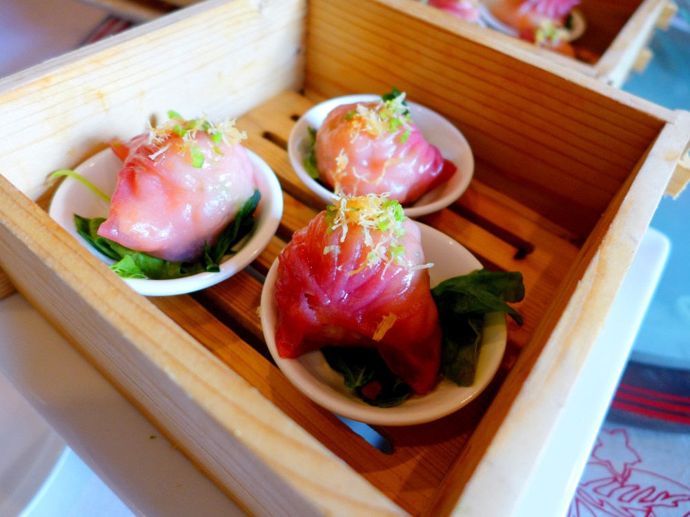 Crystal Beetroot Har Kao with Coriander