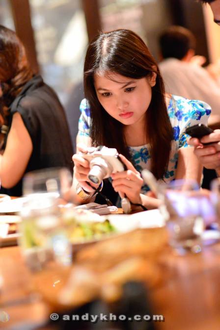 Random moment during the evening. 