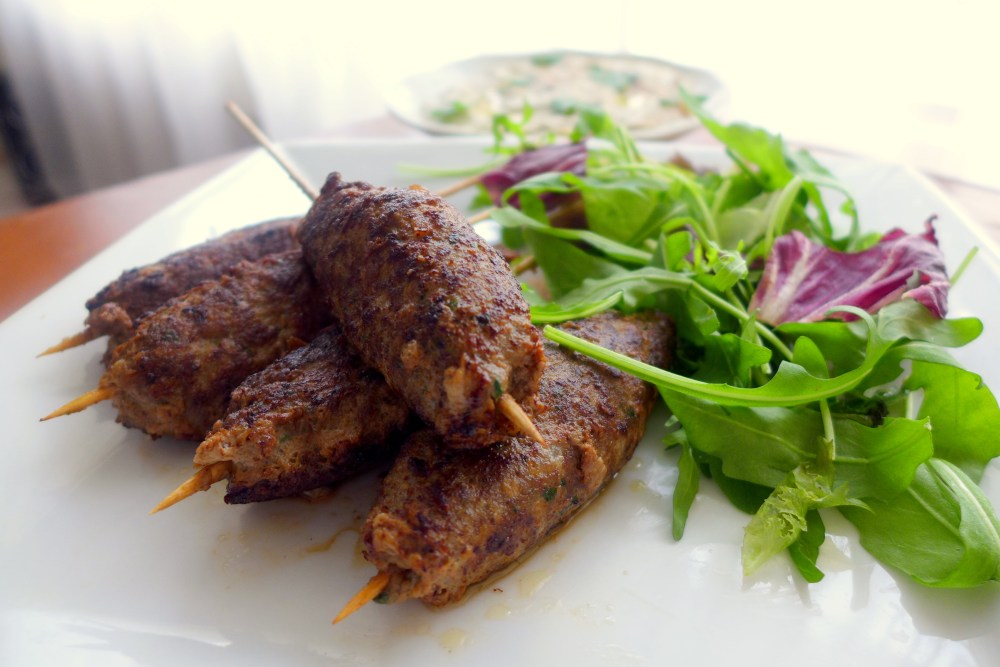 Lamb Kofta with Baba Ganoush