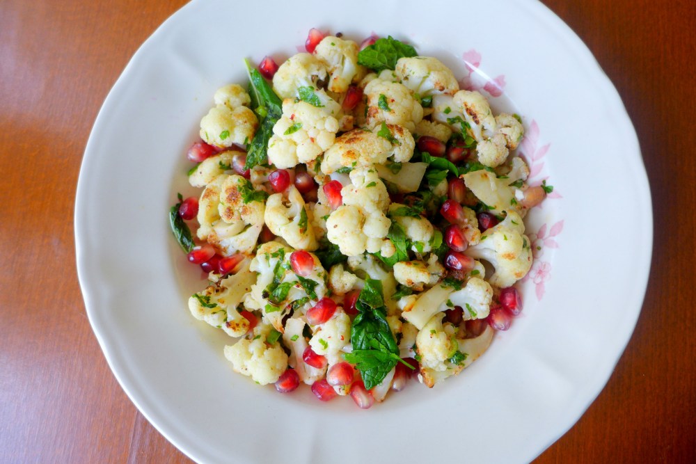 Spiced Cauliflower Salad, home version.