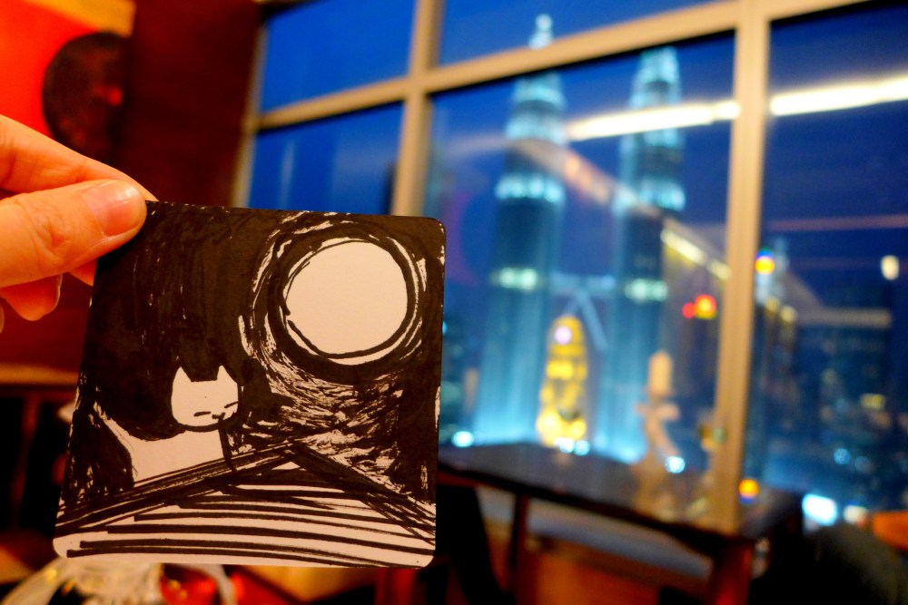 Rooftop cat made an appearance. 