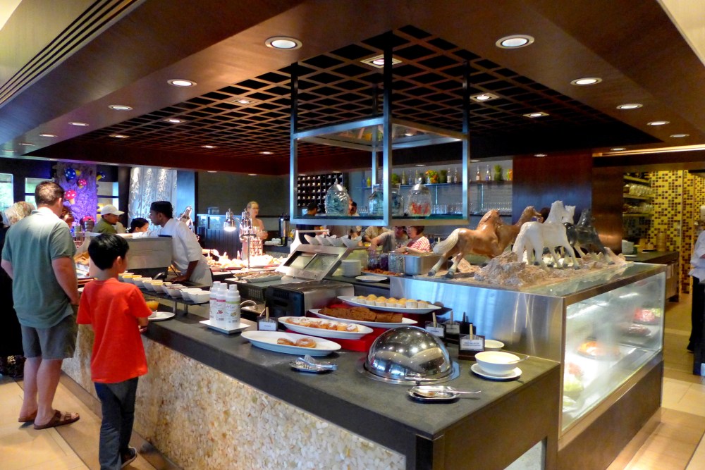 Impressive Buffet Line at Spice Market Cafe.