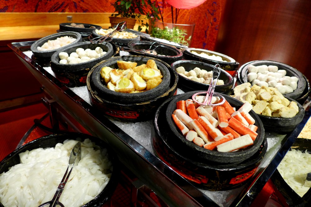 Pick your condiments and your noodles, then match with your selection of broth.