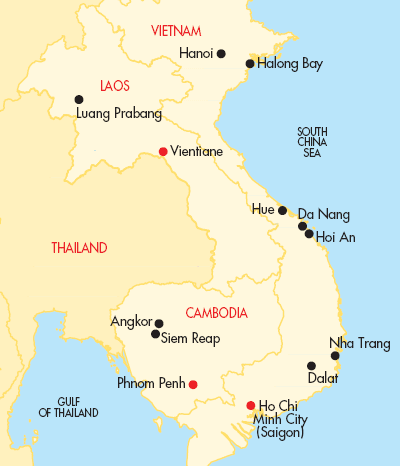 indochina map